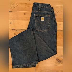 Carhartt Women's's Relaxed Fit Jeans in Dark Blue